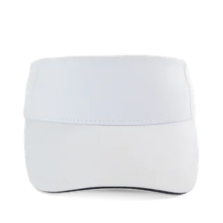 K-UP Sportieve katoenen zonneklep in White / Navy, voorkant