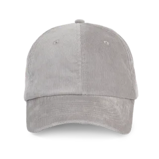 K-UP Fluwelen pet met laag profiel in Chill Grey, voorkant
