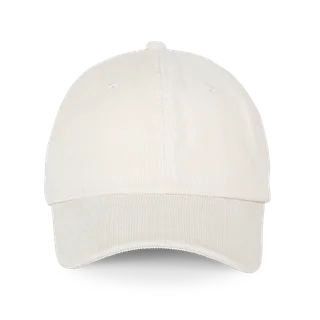 K-UP Fluwelen pet met laag profiel in Chalk, voorkant