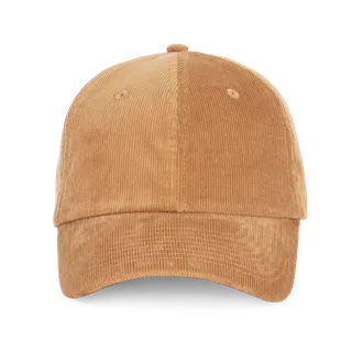 K-UP Fluwelen pet met laag profiel in Amber Brown, voorkant