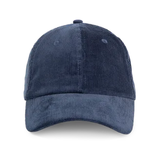 K-UP Fluwelen pet met laag profiel in Pageant Navy, voorkant