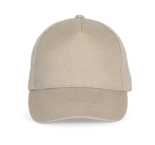 K-UP 5-panel Baseball cap in Beige, voorkant