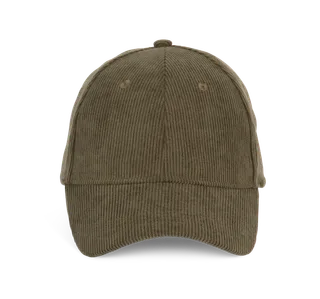 K-UP Corduroy Pet - 6 panelen in Dark Olive, voorkant