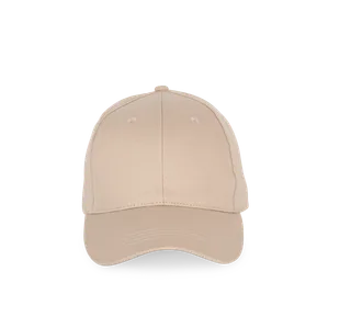 K-UP 6-panel cap in Beige, voorkant