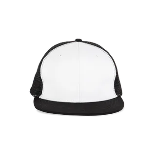 K-UP Truckerpet - 6 panelen in White / Black, voorkant