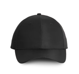 K-UP Perforated panel cap - 6 panels in Black, voorkant