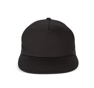 K-UP Snapback cap - 5 panels in Black, voorkant