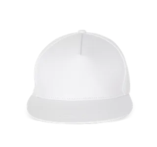 K-UP Snapback cap - 5 panels in White, voorkant