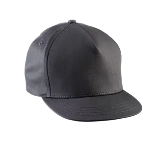 K-UP Kids' snapback cap - 5 panels in Dark Grey, voorkant