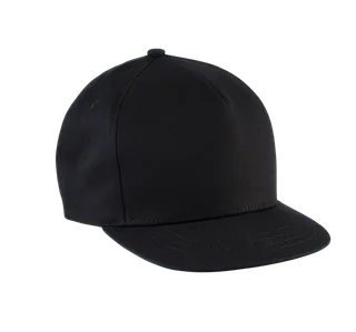 K-UP Kids' snapback cap - 5 panels in Black, voorkant