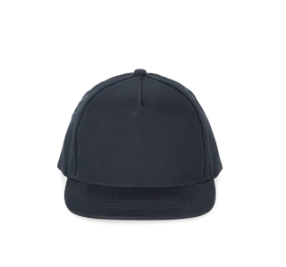 K-UP Kids' snapback cap - 5 panels in Navy, voorkant