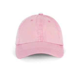 K-UP 6 panels Vintage cap in Washed Dark Pink, voorkant