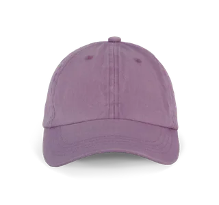 K-UP 6 panels Vintage cap in Washed Dusky Orchid, voorkant