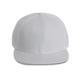 K-UP Pet Snapback - 6 panelen in White, voorkant