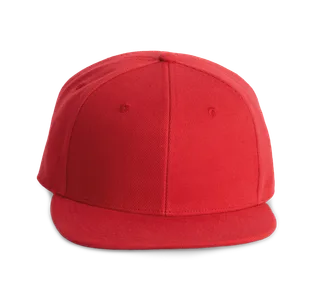 K-UP Pet Snapback - 6 panelen in Red, voorkant