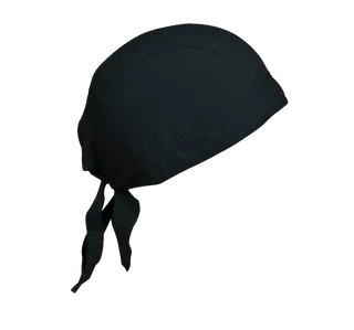 K-UP Cap bandana - Unisex bandana in Black, voorkant