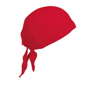 K-UP Cap bandana - Unisex bandana in Red, voorkant