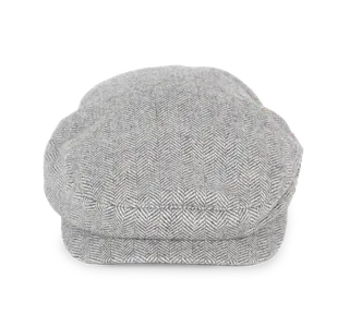 K-UP Duckbill hat in Herringbone Light Grey, voorkant