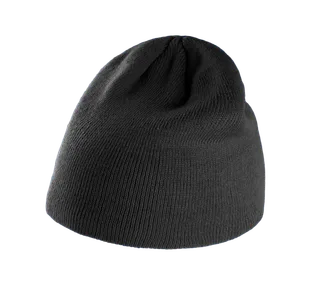 K-UP Knitted beanie in Black, voorkant