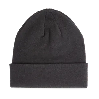 K-UP Beanie with turn-up K-up Gold Label in Black, voorkant