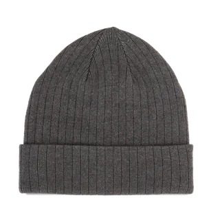 K-UP Gebreide muts - K-up Gold Label in Deep Grey Heather, voorkant