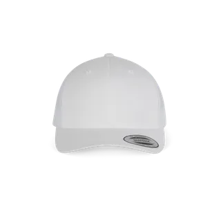 K-UP Flexfit Truckerpet retromodel - 6 panelen in White, voorkant