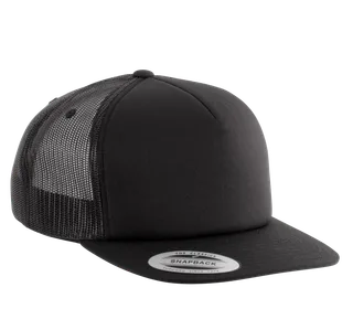 K-UP Classic trucker cap - 5 panels in Black, voorkant