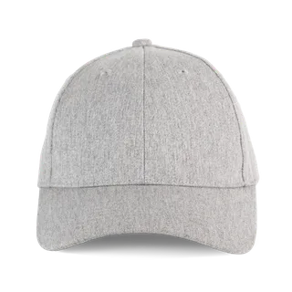 K-UP Recycled 6-panel cap in Flint Grey, voorkant