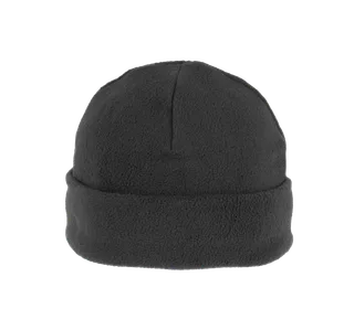 K-UP Recycled microfleece beanie with turn-up in Dark Grey, voorkant