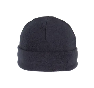 K-UP Recycled microfleece beanie with turn-up in Navy, voorkant