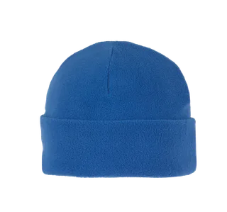 K-UP Recycled microfleece beanie with turn-up in Royal Blue, voorkant