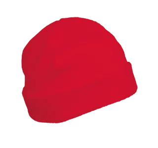 K-UP Fleece hat in Red, voorkant