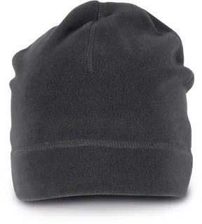 K-UP Polar fleece beanie in Dark Grey, voorkant