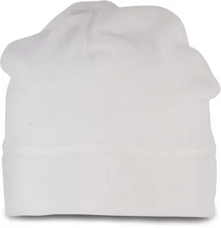 K-UP Polar fleece beanie in Natural, voorkant