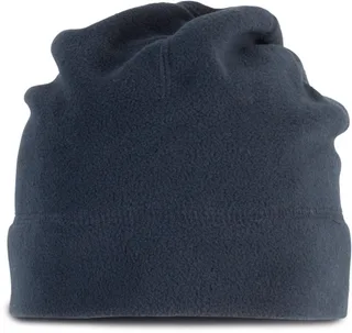 K-UP Polar fleece beanie in Navy, voorkant