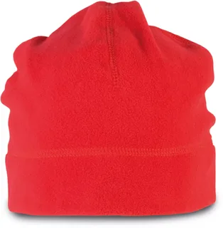 K-UP Polar fleece beanie in Red, voorkant