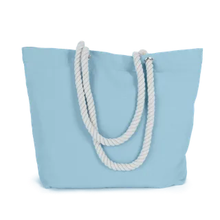 Kimood Tote bag marine style in Washed Dream Blue, voorkant