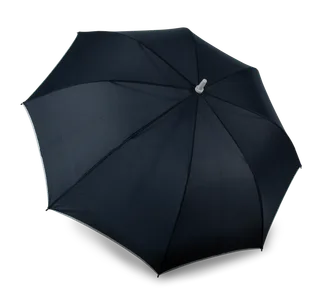 Kimood Automatische paraplu in Navy / Snow Grey, voorkant