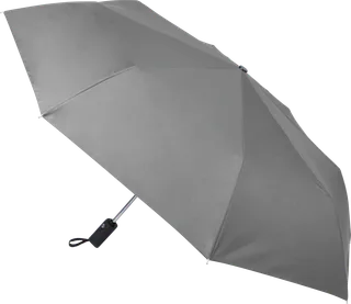 Kimood AUTO OPEN mini umbrella in Light Grey, voorkant