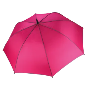 Kimood Automatic golf umbrella in Fuchsia / Slate Grey, voorkant