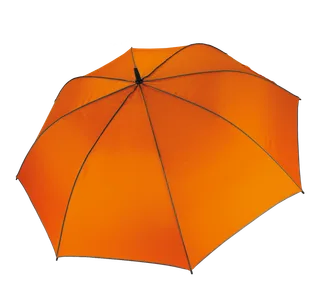 Kimood Automatic golf umbrella in Orange / Dark Grey, voorkant
