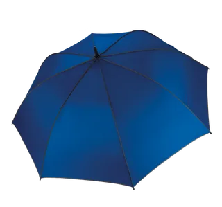 Kimood Automatic golf umbrella in Royal Blue / Dark Grey, voorkant