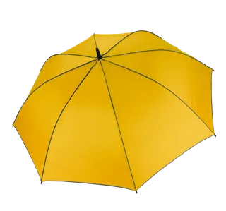 Kimood Automatic golf umbrella in Yellow / Dark Grey, voorkant