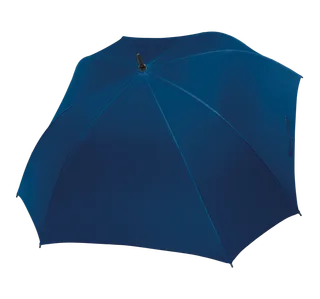 Kimood Square golf umbrella in Navy, voorkant