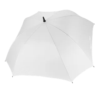 Kimood Square golf umbrella in White, voorkant