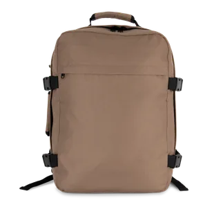Kimood Travel backpack in Cashew Brown, voorkant