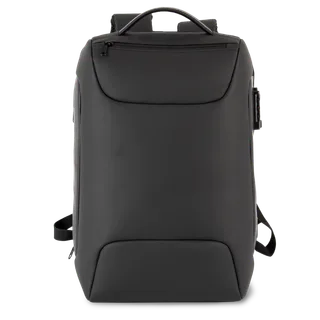 Kimood Hard case business backpack in Black, voorkant