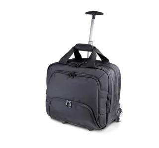 Kimood Trolley met laptopvak in Black, voorkant