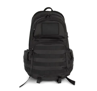 Kimood Trendy tactische rugzak MOLLE in Black, voorkant