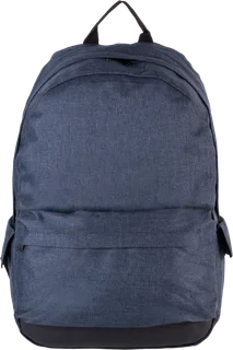 Kimood Rugzak met laptopvak in Graphite Blue Heather, voorkant